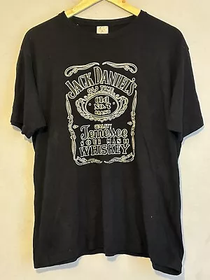 Buy (A2) Men’s Black Jack Daniel’s Whiskey T-shirt Size XL • 6£