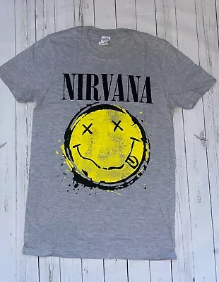 Buy Official Nirvana Smiley Splat  T-Shirt New Unisex Licensed Merch • 11.99£