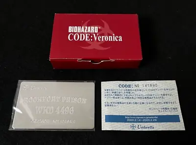 Buy Resident Evil CODE Veronica Collectors Metal Plate Card RARE CAPCOM BIOHAZARD • 29.99£