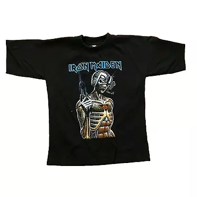 Buy Iron Maiden Somewhere In Time Black Double-sided Graphic T-shirt Mens M/L? • 22.10£