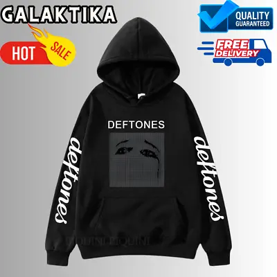 Buy Deftones Skull Black Band Hoodie | Rock Band Sweatshirt | Unisex Gothic Hoodie • 17.99£