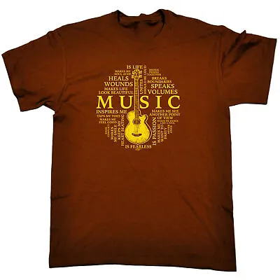 Buy Music Meaning - Mens Funny Novelty Tee Top Gift T Shirt T-Shirt Tshirts • 12.95£