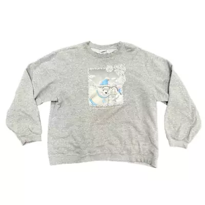 Buy 90s Gray Winnie The Pooh Crewneck Vintage Sweater Sz XL • 43.10£