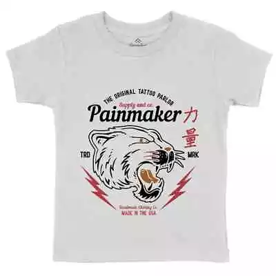 Buy Painmaker Mens T-Shirt Animals Vintage Tattoo Tiger Pain Maker P789 • 9.99£