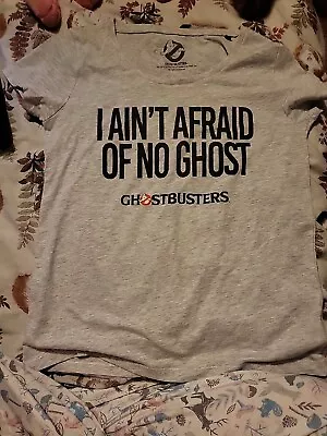 Buy Ladies Gray Ghostbusters T Shirt Size S Like An 8 To 10 • 5£