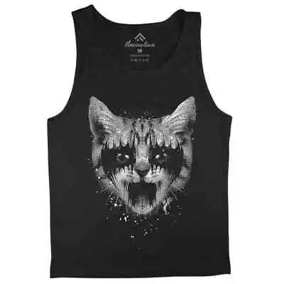Buy Metal Pussy Cat T-Shirt Music Horror Tattoo Death Mask Cross Kitten Puss P973 • 13.99£