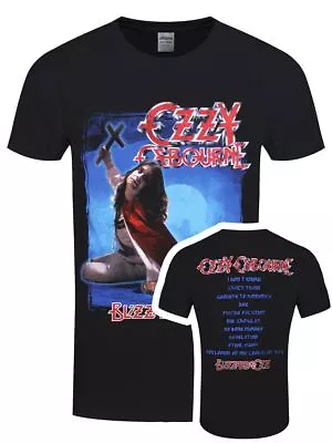 Buy Ozzy Osbourne T-shirt Blizzard Of Ozz Track List Men's Black • 16.99£
