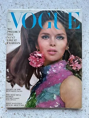 Buy Vintage US Vogue Magazine Incorporating Vanity Fair Publishes Issue In July 1966 • 118.74£