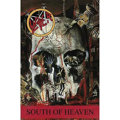 Buy Slayer South Of Heaven Poster Flag Fabric Textile Wall Banner Official Merch • 21.93£