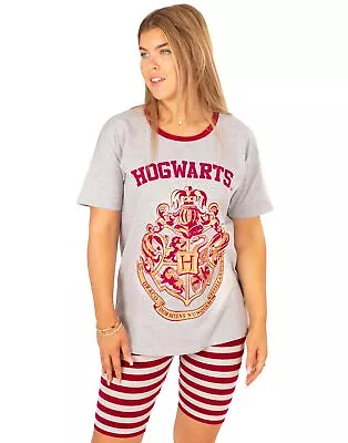 Buy Harry Potter Grey Short Sleeve Cycling Short Pyjama Set (Womens) • 20.99£