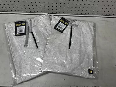 Buy 2 X Bisley Flex & Move Cotton Hoodies - Long Sleeve - Light Grey Colour - Size M • 12.50£