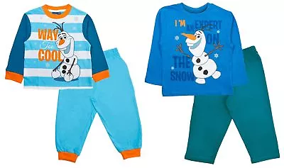 Buy Kids Disney Frozen Olaf Long Pyjamas Boys Girls Cotton PJs Set Nightwear Age • 4.95£