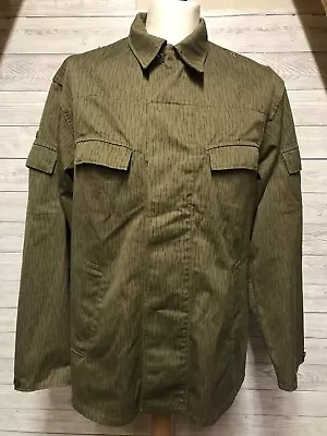 Buy Unbranded Mens Green Cotton Military Jacket Size Large Lightweight Army • 24.99£