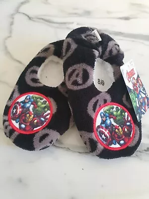 Buy Boys Marvel DC Slippers  Avengers Size UK 8-9 • 7.10£