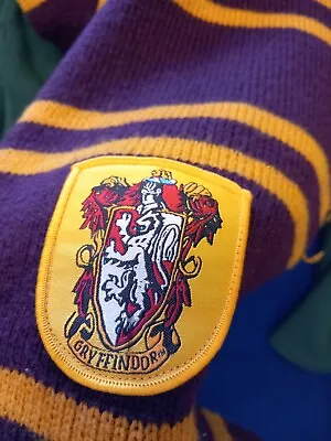 Buy Harry Potter Gryffindor Scarf With Hogwarts Crest CHARITY SALE • 10£