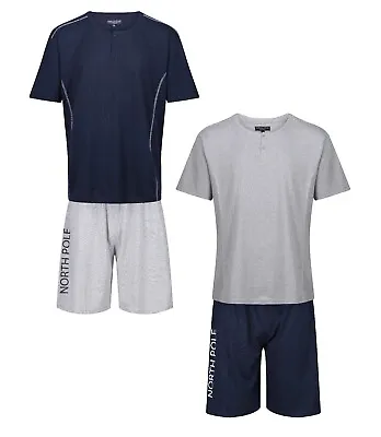 Buy Mens Short Pyjamas 2pc Night Sleep Wear Pj Lounge Set Uk Sizes L Xl 2xl Bnwt • 7.99£