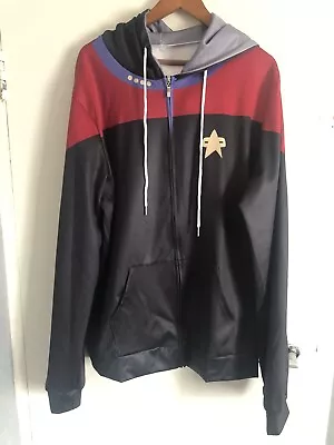 Buy Startrek Hooded Top Jacket Size Xxl Star Trek Sci Fi Comic Con Cosplay • 22£