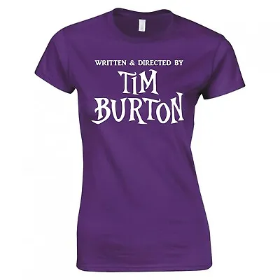 Buy Movie Humour  Written And Directed By Tim Burton  Skinny Fit T-shirt • 12.99£