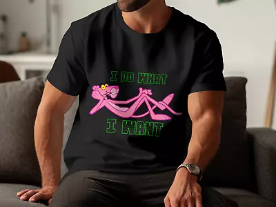 Buy Pink Panther Retro T-shirt Kids Men Women Cartoon Gift Unisex Tee Top • 10.99£