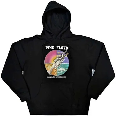 Buy PINK FLOYD UNISEX PULLOVER HOODIE: WYWH CIRCLE ICONS (Large Only) • 29.99£