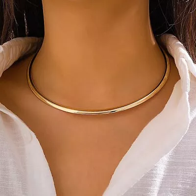 Buy New Retro Vintage Hippie Metal Choker Necklace Festival Jewellery Night Out • 3.99£