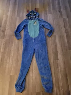 Buy Disney Lilo & Stitch Sleepwear One Piece Adult Costume Pajamas Plush Hood S 0-2 • 12.30£