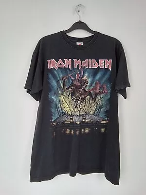 Buy Vinatge Iron Maiden England 2013 Tour London Band Tee T-Shirt Size M Used F2 • 59.99£