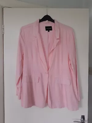 Buy Bnwt Velvet Heart Soft Pink Tencel Jacket Sz L Fit 16 • 8£