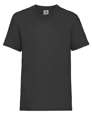 Buy 1 Fruit Of The Loom Boys Girls Kids T Shirts Cotton Plain Short Sleeve Tee Shirt • 3.99£