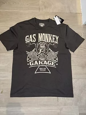 Buy Official Gas Monkey Garage Dallas T Shirt Size Medium BNWT RRP £12 • 7.99£