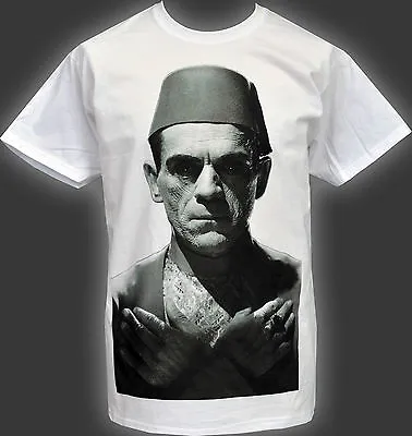 Buy Mens Horror T-Shirt Boris Karloff The Mummy Vintage Classic B-Movie Fez • 18.50£