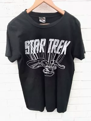 Buy Star Trek T Shirt Top Short Sleeve Black U.S.S Enterprise Size Medium  • 9.99£