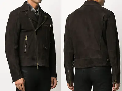 Buy DSQUARED2 Suede Leather Biker Style Jacket Iconic Blouson Jacket BNWT L • 1,941.56£