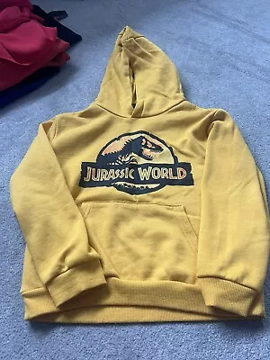 Buy Jurassic World Boys Hoodie Yellow Age 6-7 • 2.50£