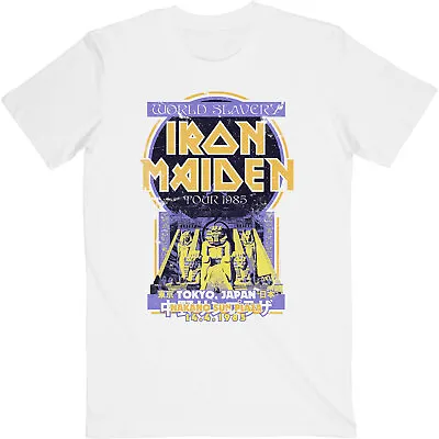 Buy Iron Maiden Powerslave Japan Flyer White Shirt S-XXL Official Band T-shirt • 21.90£