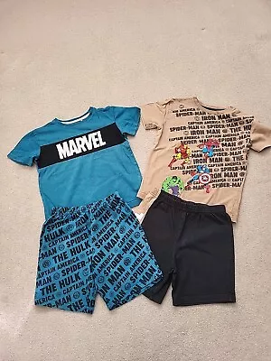 Buy NEXT Boys Marvel Short Sleeved Pyjamas Bundle. Age 5 • 3.99£
