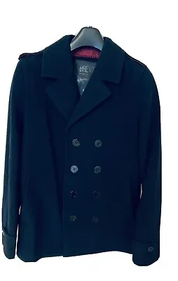Buy Mens Wool Navy Pea Coat • 40£