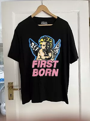 Buy Ashley Williams Black Blue Pink Cherub Angel First Born  Print Tee T-shirt Top • 59.99£