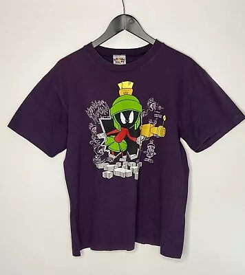 Buy Vintage 90s Looney Tunes Marvin The Martian T-shirt Top Heavy Size L Made In Aus • 61.96£