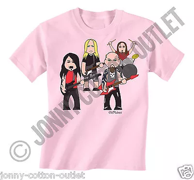 Buy VIPwees Childrens ORGANIC T-Shirt Rock Metal Music Caricatures Choose Design • 11.99£