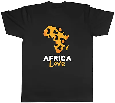 Buy Africa Love Mens T-Shirt Leopard Spots Map Unisex Tee Gift • 8.99£