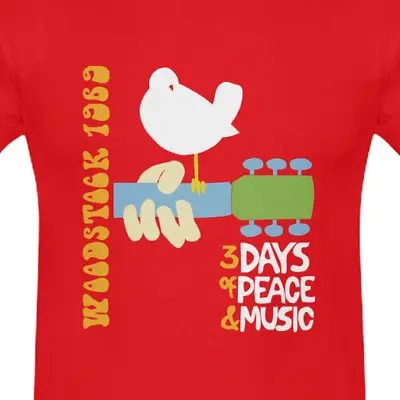 Buy Woodstock 1969 Music Festival Inspired Retro Hendrix T-Shirt Unisex Print  • 22.09£