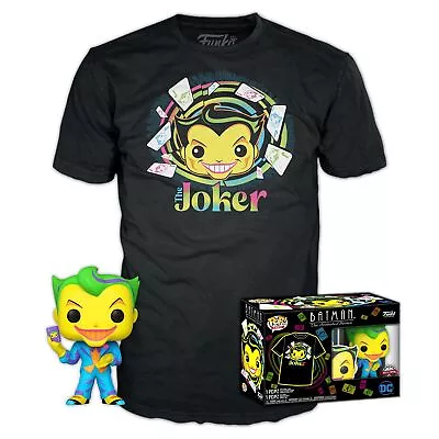 Buy Funko POP! & Tee: DC - Joker - (BKLT) - Medium - DC Comics - T-Shirt - Clothe... • 31.49£