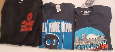 Buy All Time Low Band T-shirt X 2 And Sweatshirt Bundle • 12£