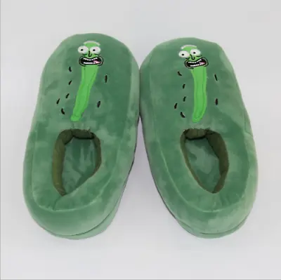 Buy Rick And Morty Pickle Rick Skellington Soft Plush Slippers Shoes • 15.58£