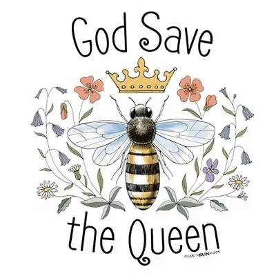 Buy God Save The Queen T-shirt XL XXL Bee Cotton Garden Short Sleeve Ladies • 19.13£