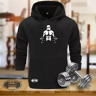 Buy Stormtrooper Hoodie Gym Clothing Bodybuilding Training Workout Exercise Men Top • 14.99£
