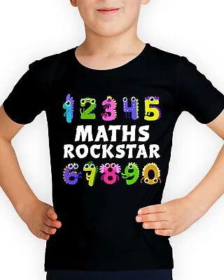 Buy Numbers Day 2024 Maths Rockstar School Fun Funny Boys Girls Kids T-Shirts #DNE • 9.99£
