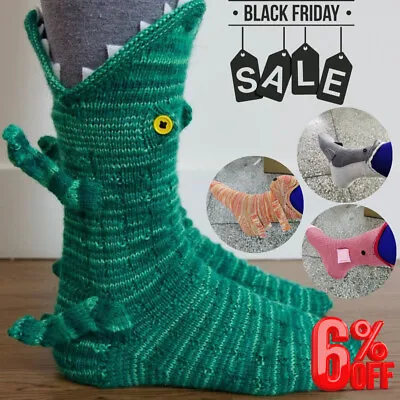 Buy Women Animal Knit Funky Socks Winter Warm Novelty Men Floor Sock Lounge Slipper • 8.99£