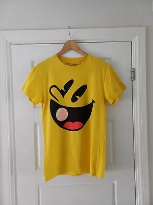 Buy Pac Man By Bravado Woman Yellow Ladies T Shirt Size XS Cotton 10 12 Uk • 12£